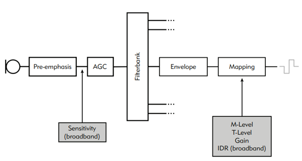 CI signal processing scheme