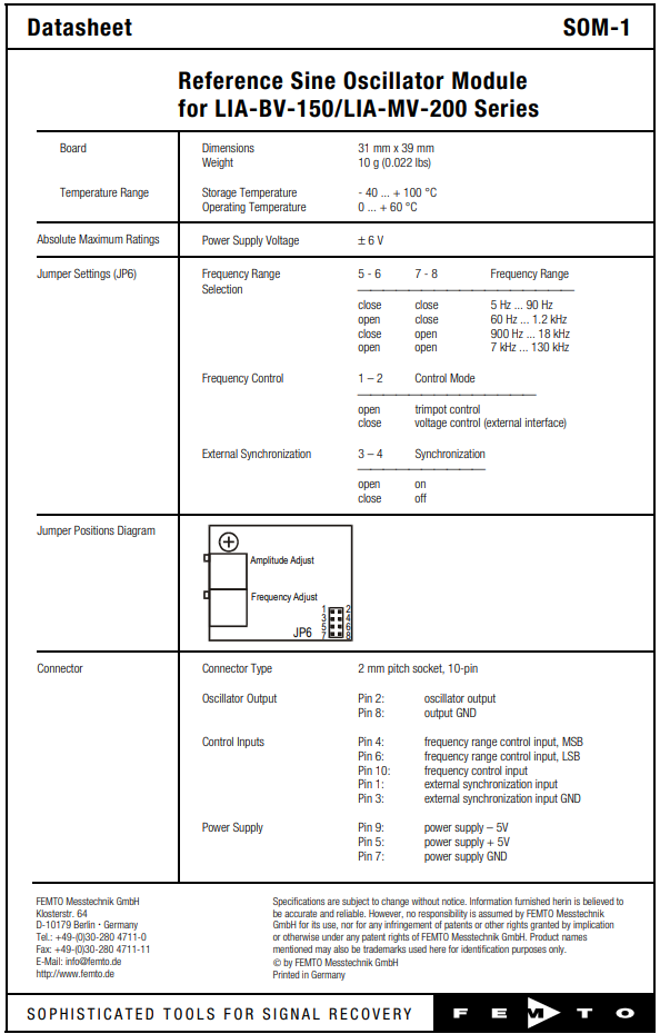 Oscilator datasheet page 2